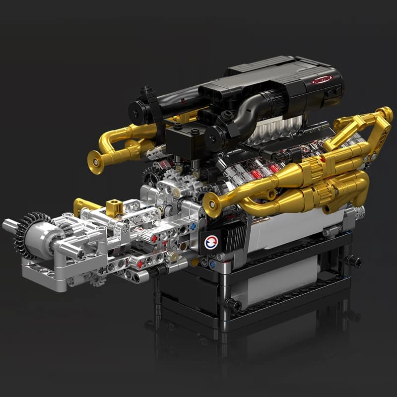 Mold King 10224 Techniczny Silnik Samochodowy Valkyrie Model Silnika V12 Prezent Świąteczny Dla Dzieci