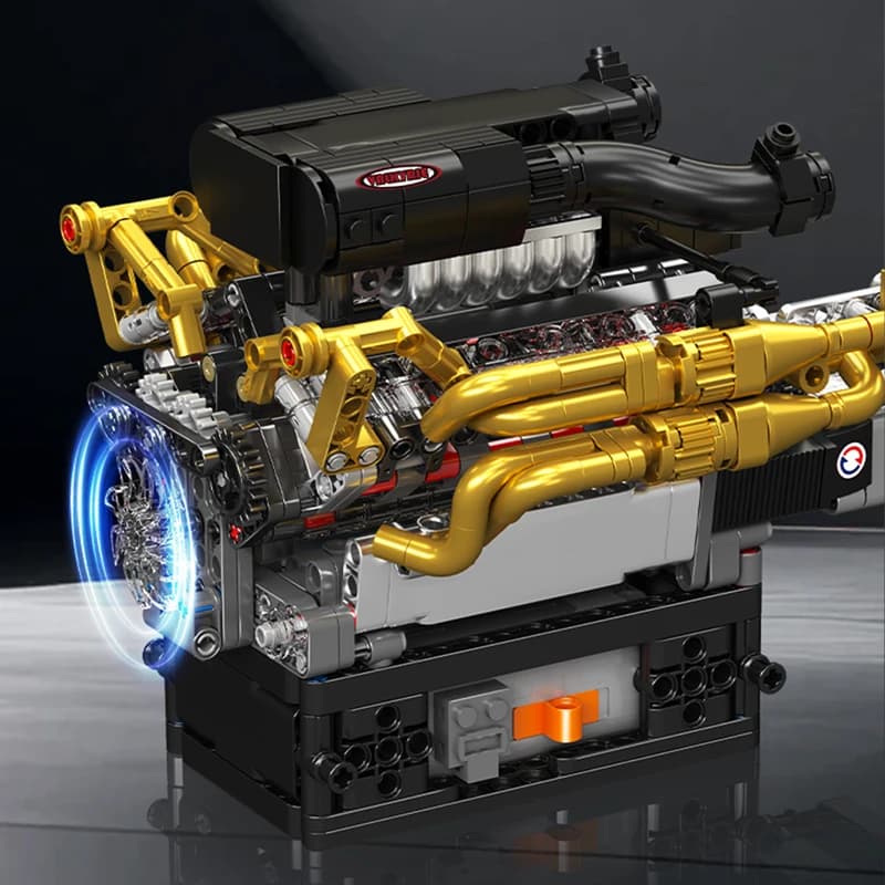 Mold King 10224 Techniczny Silnik Samochodowy Valkyrie Model Silnika V12 Prezent Świąteczny Dla Dzieci