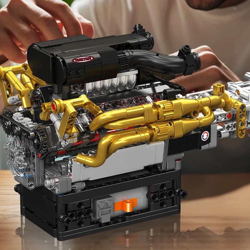 Mold King 10224 Techniczny Silnik Samochodowy Valkyrie Model Silnika V12 Prezent Świąteczny Dla Dzieci